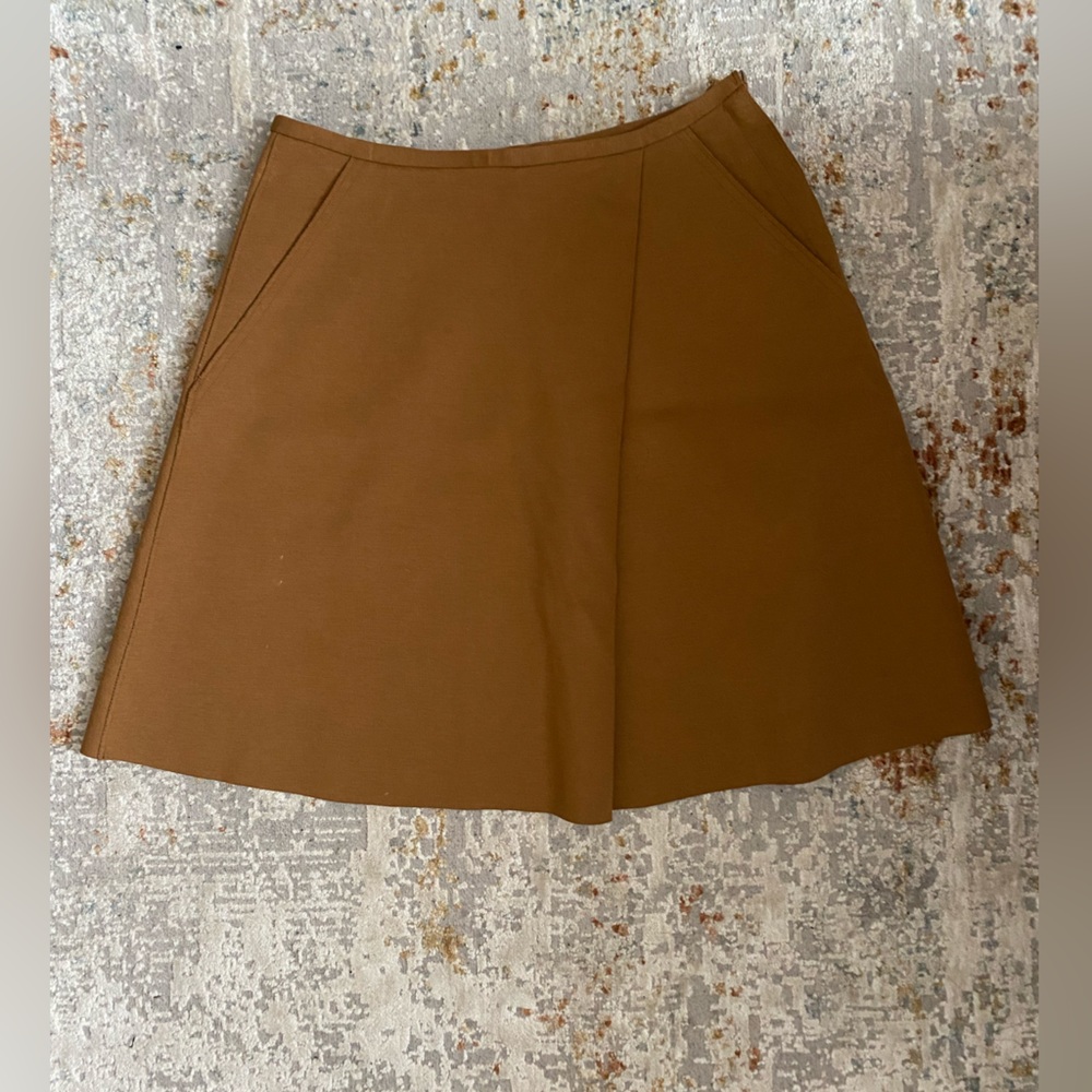 COPY - Wilfred pleated faux suede skirt